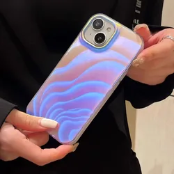 Blue Light Vortex Pattern Shockproof Silicone Phone Case - iPhone 12 Pro (Blue)