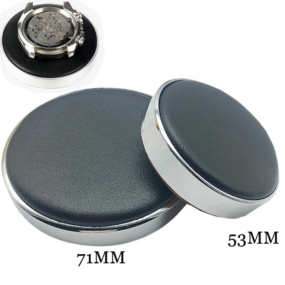 

1PCS 53/71MM Watch Movement Casing Cushion Leather Protective Pad Holder for Watchmaker Watch Glass Repair Battery Change Tools