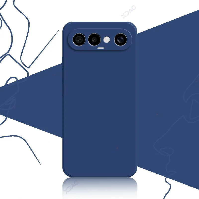 Luxury Dual Liner Protective Shockproof Phone Case - Square Liquid Silicone Cover