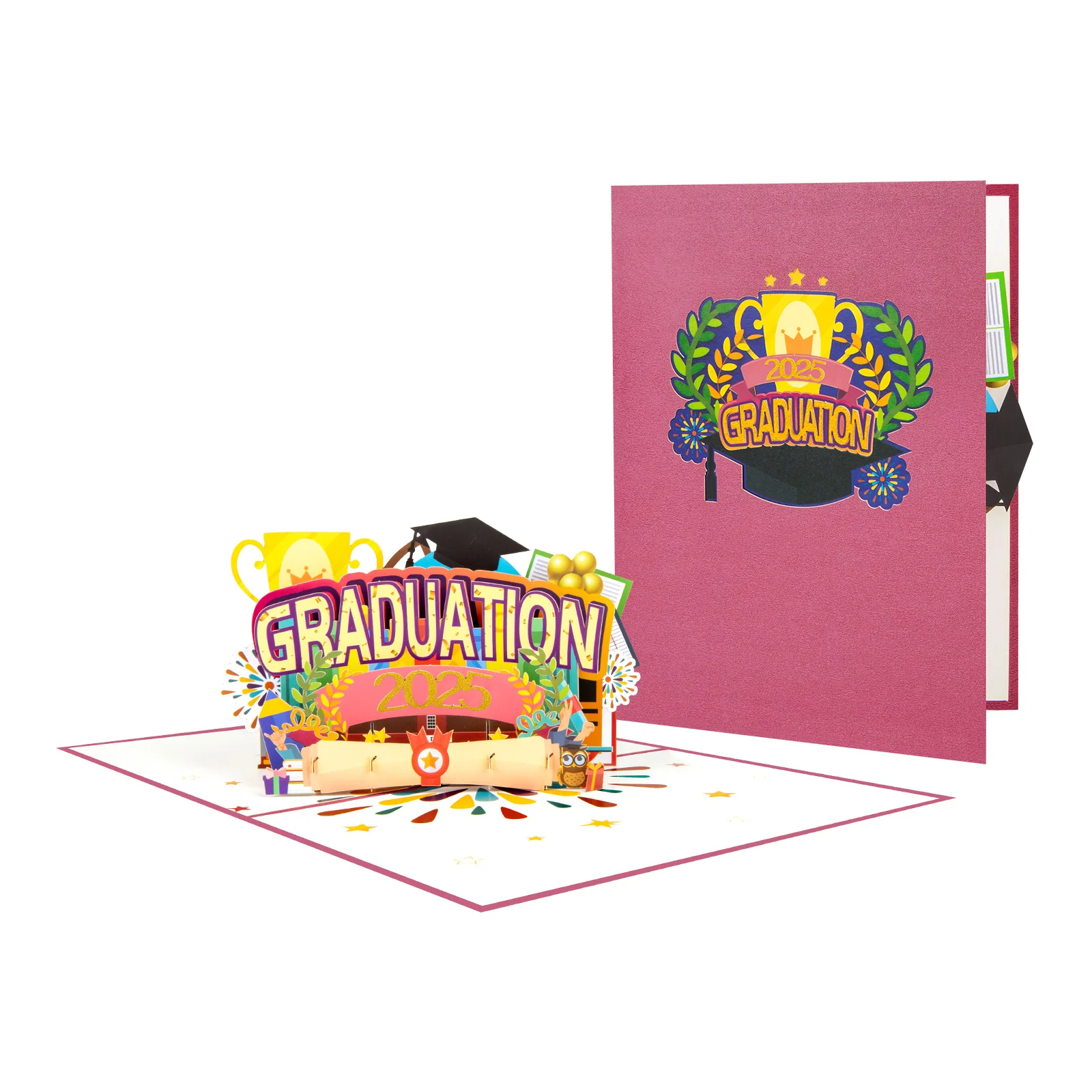Pop Up Congrats Karte, Graduation Karte, Herzlichen Glückwunsch Karte, 3D Gruß Karte für Business Hohe Schule College Universität – Detail 7