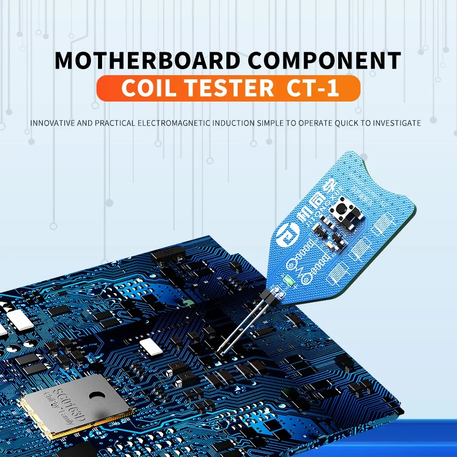 JTX 코일 테스터 CT-1 PC 수리용 마더보드 전자기 유도 빠른 오류 검사 코일 테스터 인덕터 감지기 도구