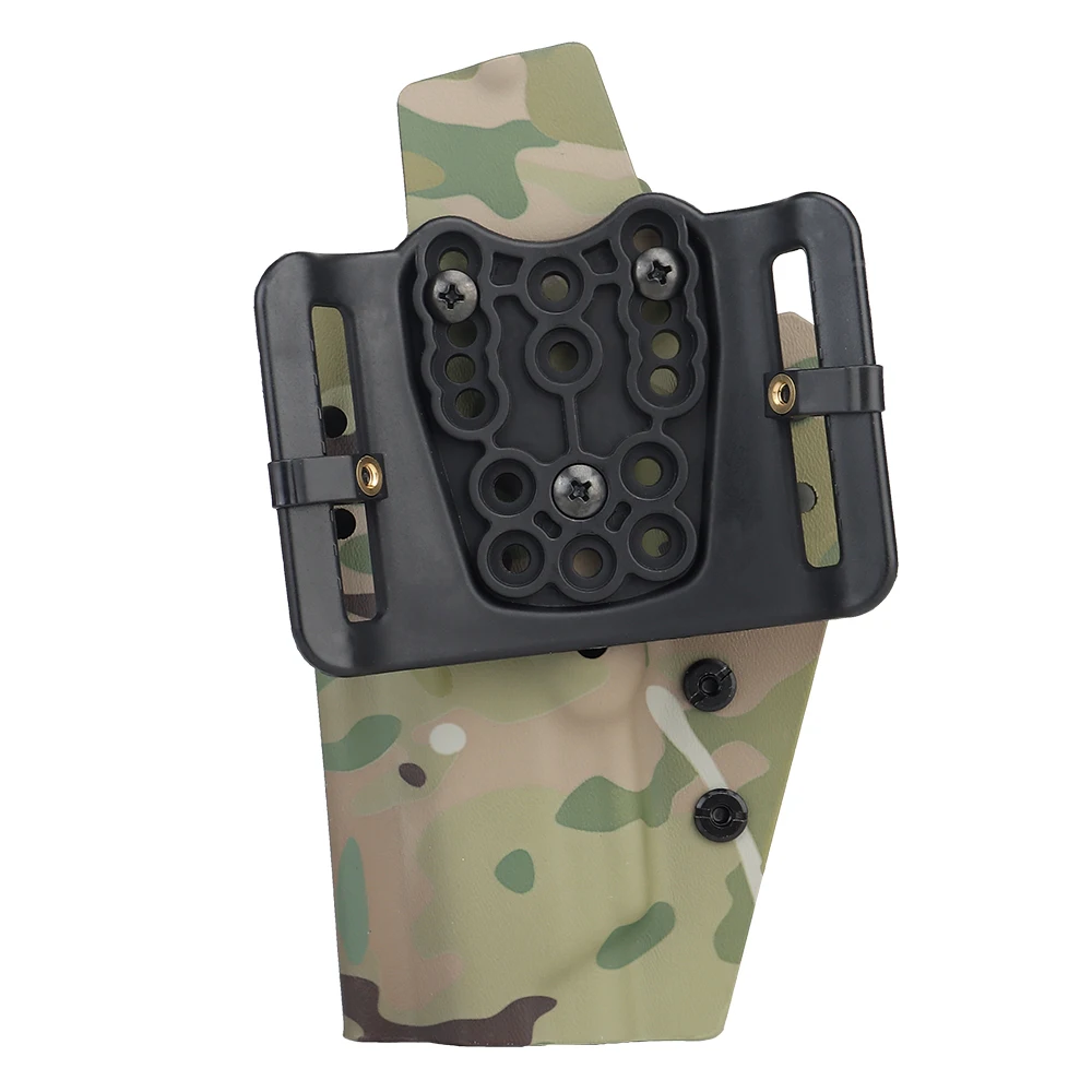 Universal Holster Belt Loop Multi-holes Waist Belt Holster Adapter fits Kydex Holsters Quick Pull Adapter Hunting Accessories
