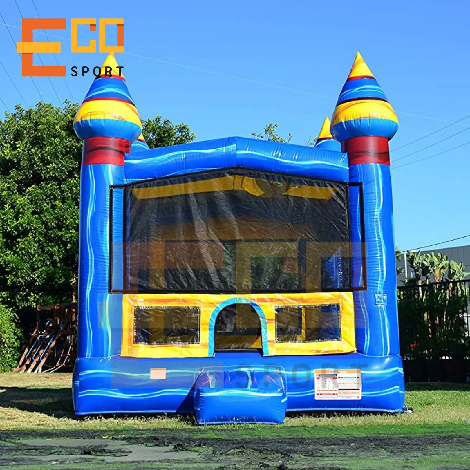 Jumping Bouncy Castle Commercial Grade Bouncer Jumper Inflatable White Bounce House with Blower for Kids
