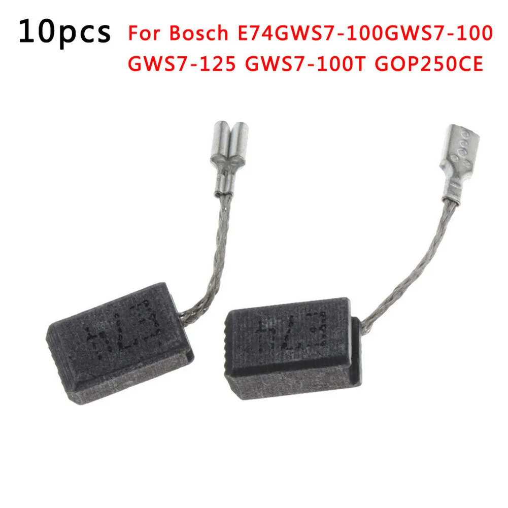 Escobillas de carbón para Motor Bosch, accesorios para herramientas eléctricas, E74, piezas, GWS7-100, GWS7-100, GWS7-125, GOP250CE, 10 GWS7-100T