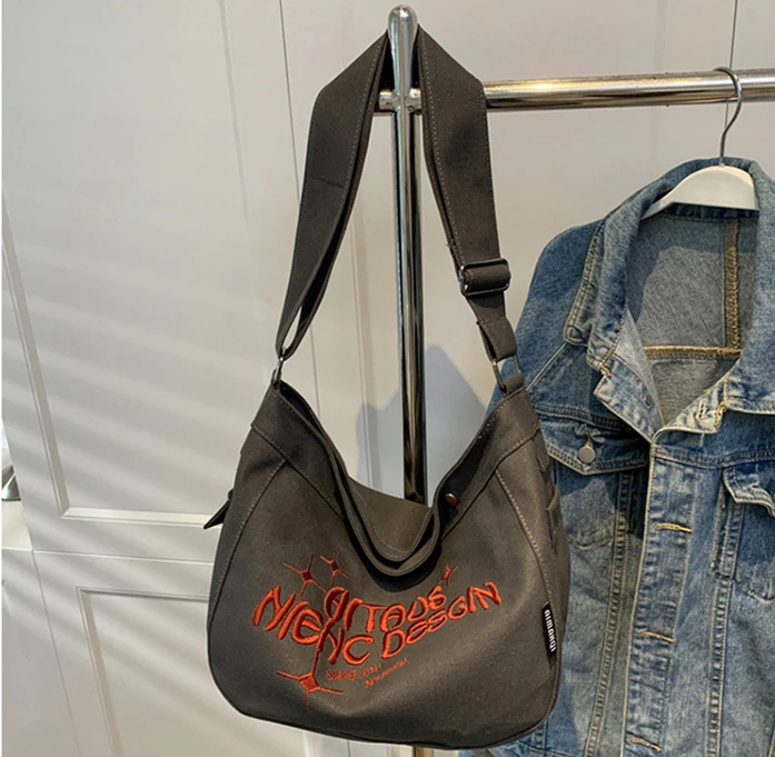 90s Fashion Y2K Medium Size School Book Crossbody Bag Female Big