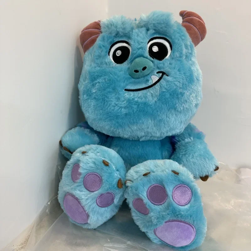 Kawaii Monster Blue Fury Plush Toy Cartoon Cute Crooked Mouth Blue