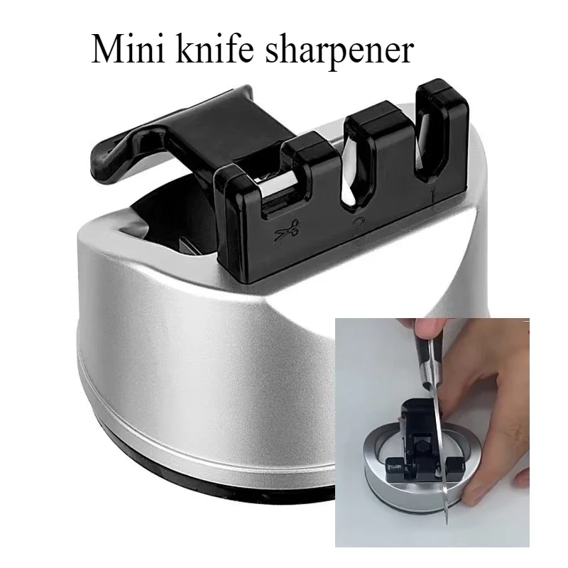 Household Mini Sharpener, Multi-knife, Fine Grinding, Suction Cup Grinding Stone