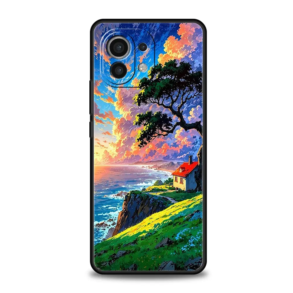 Japanese Anime Landscape Art Soft TPU Phone Case