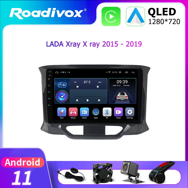 

Автомагнитола Carplay, 9 дюймов, Android 11,0, мультимедийный видеоплеер для LADA Xray X Ray 2015-2019, DVD, стерео, GPS-навигация, 2 Din
