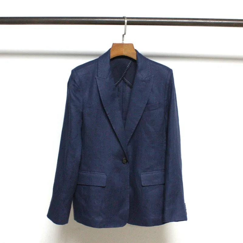 

2024 Spring and Summer New Women Casual Solid Color Slim Blazers