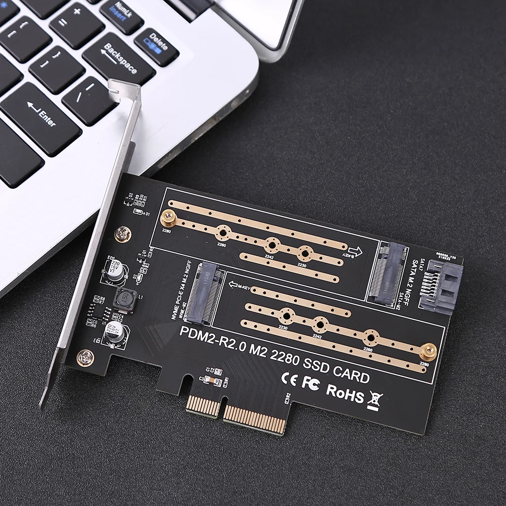 Адаптер SATA M.2 SSD PCIE дополнительные карты карта M Key + B Keyto M2/M.2 адаптер изображения