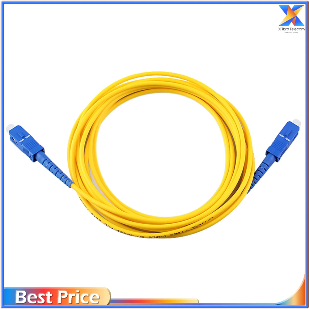 

Fiber Optic Patch Cable, SC Singlemode, SC, UPC, SM, 3.0mm, 9, 125um, FTTH Fiber Cord, Optical Fiber Jumper, 3m, 2m, 1m, 50Pcs