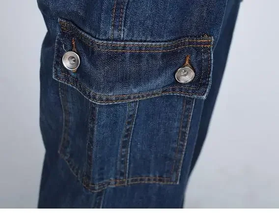 4XL 5XL Summer Spring Casual Mens Safari Style Cargo Denim Overalls , Fall Male Jeans Jumpsuits , Men Trousers Playsuits For Man