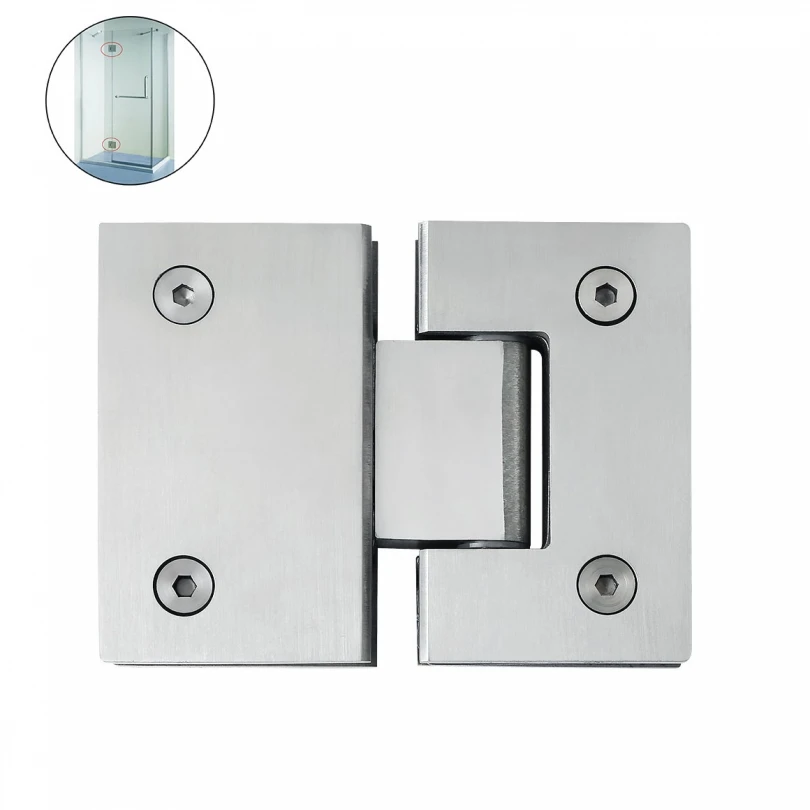 Door Hinges Heavy Duty 180 Degree Glass Door Cabinet Display Cabinet Stainless Steel Bathroom Accessories Glass Doors Hinge