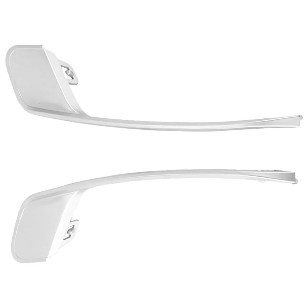 1Pair Car Front Bumper Outer Grille Bezel ChrTrim Strip for X3 2015- 51117347949 51117347950 Fog Lamp Trim