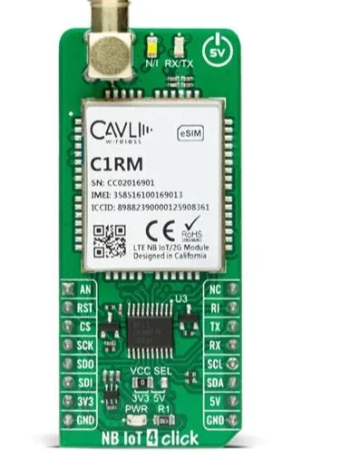 Mikroe-4769 Strumento Di Sviluppo Cellulare Click-Nb 4 Click Iot