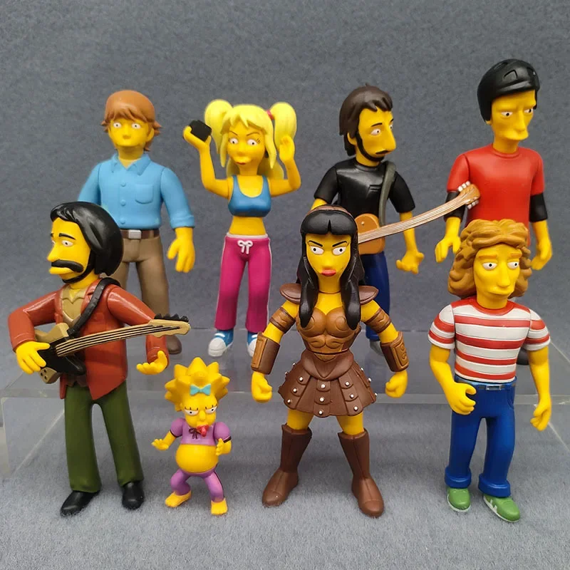 特撮 THE SIMPSONS 25TH ANNIVERSARY MINI FIGURE SET The Simpsons 25th Anniversary Mega Bendable Set Limited