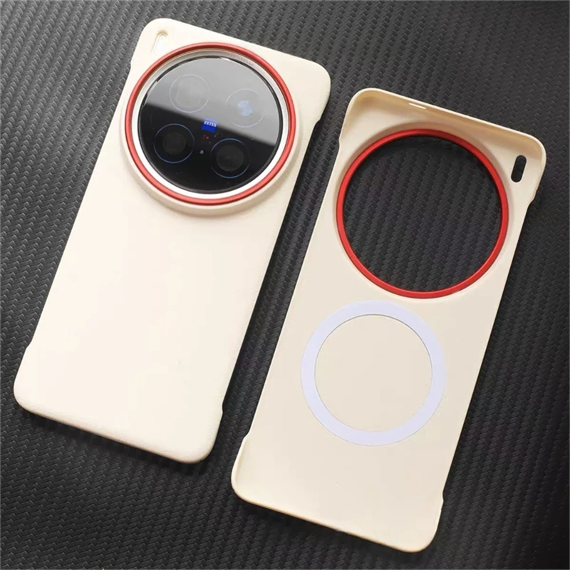 MagSafe-Compatible Luxury PU Leather Slim Phone Back Cover