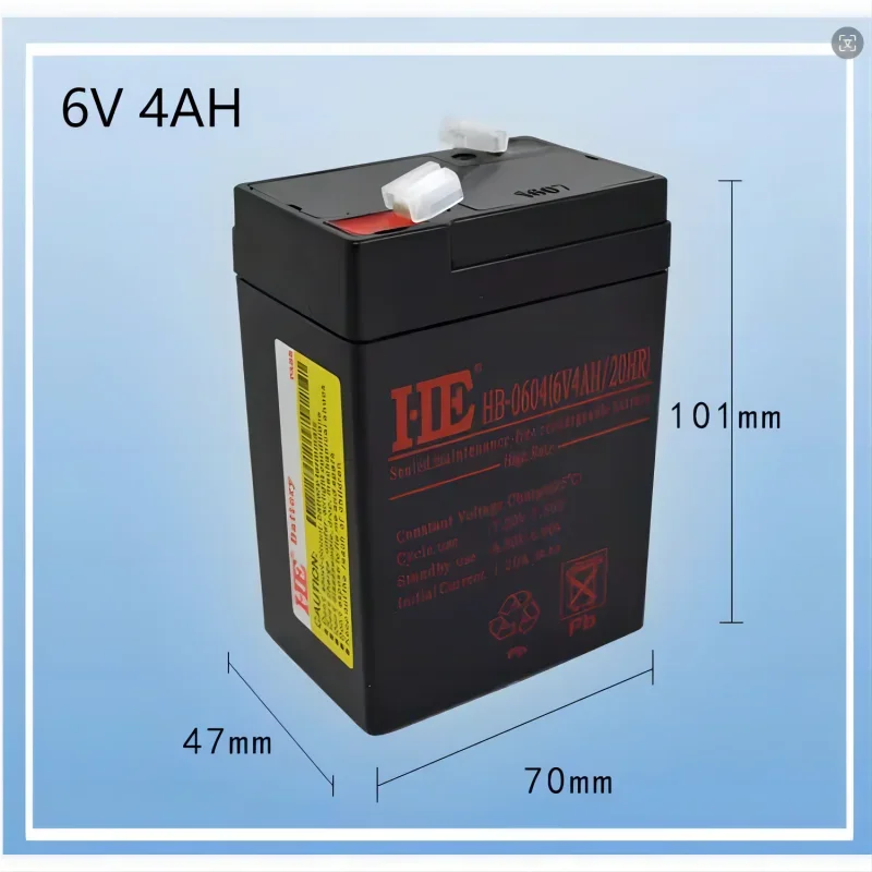 6V 4AH Rechargeable Batery for Children Toy car Electronic Scale Lead-acid Accumulator Backup Power battery pack
