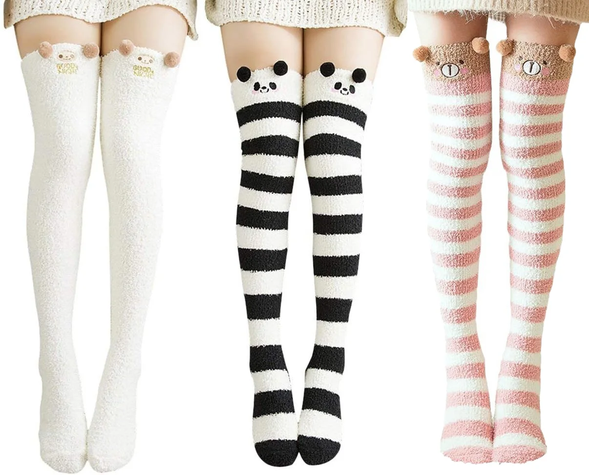 Plush Over-Knee Winter Socks 1
