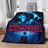 Printed Blanket S-StrangerS  T-ThingsS Logo Picnic Blankets Warm Blanket Soft and Comfortable Blanket Home Travel Birthday Gift 6