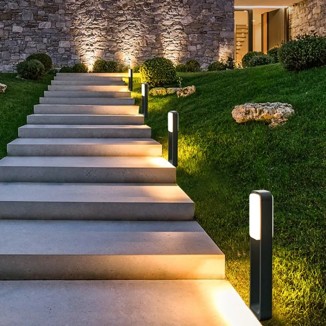 Led Gyeplámpa Tájfények Kerti Dekorációhoz Ac85-265V Ip65 Vízálló Lámpák Kültéri Világítás Vidéki Házhoz - Image 3