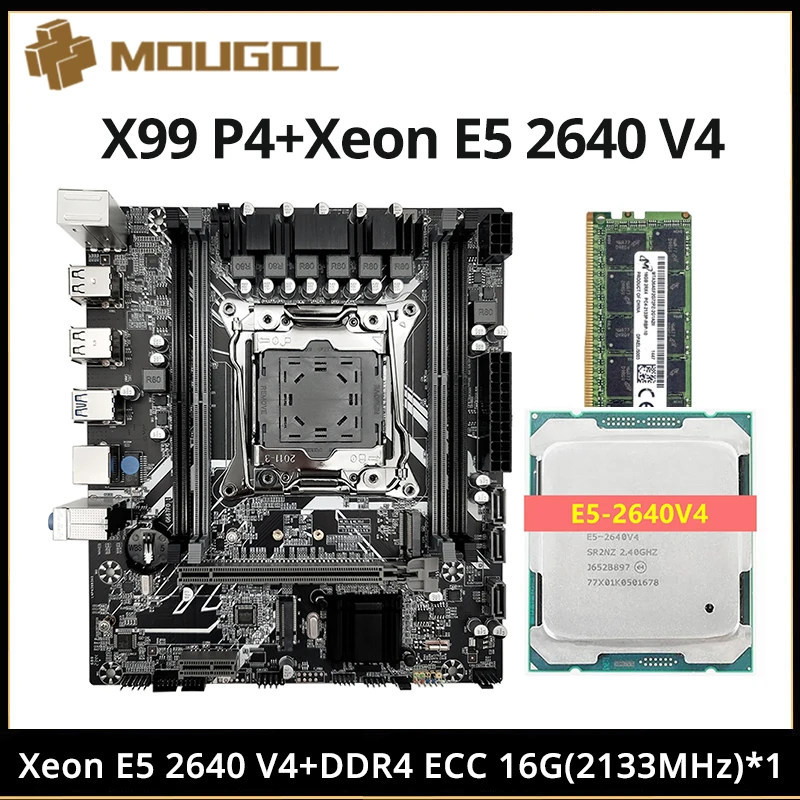 MOUGOL-X99ゲーミングマザーボードセット,Intel xeon e5 2640 v4