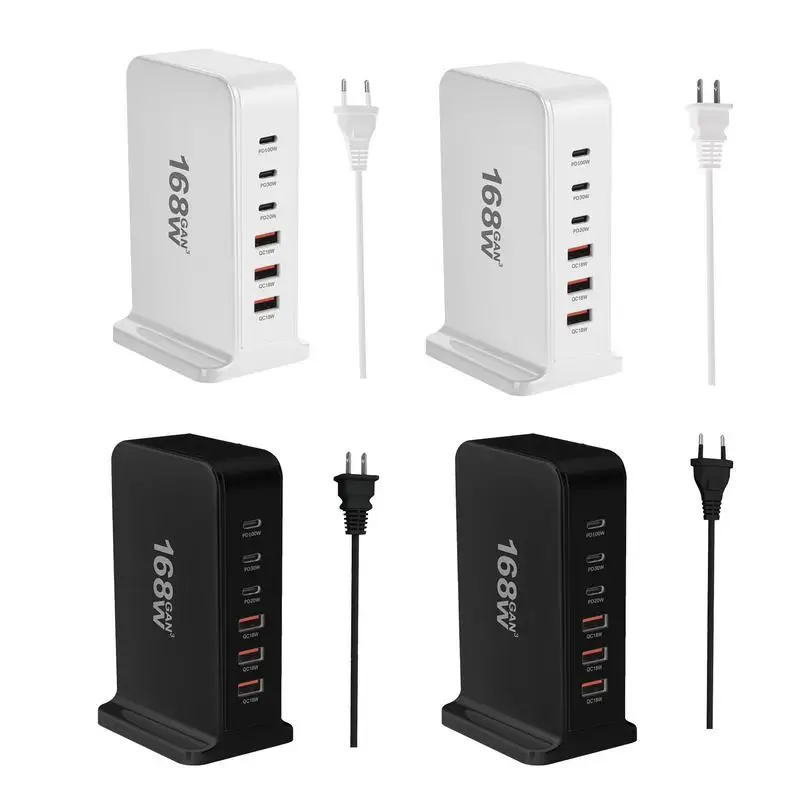 

Быстрое зарядное устройство с 3 USB-портами и 3 USB-портами