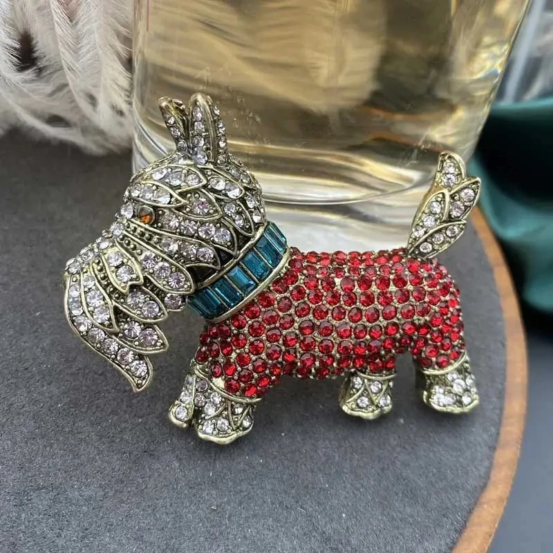 Animal Jewelry Accessory Cute Enamel Dog Brooch Pin - Animal Spotted ...
