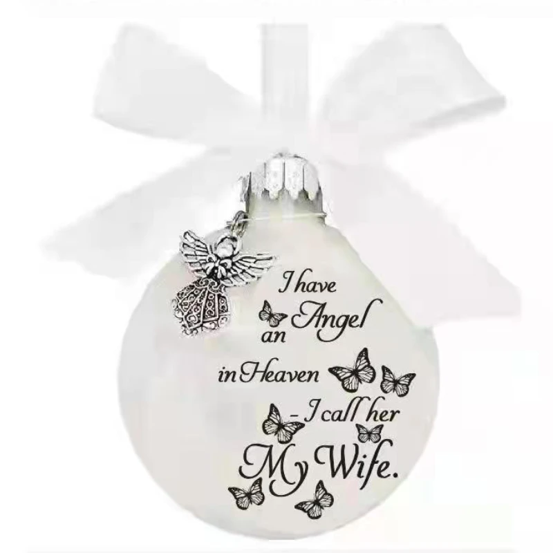 Angel in Heaven Christmas Ornament Durable Memorial Ornament Angel in Heaven Decor Sister Brother Father Mom Memorial Orna