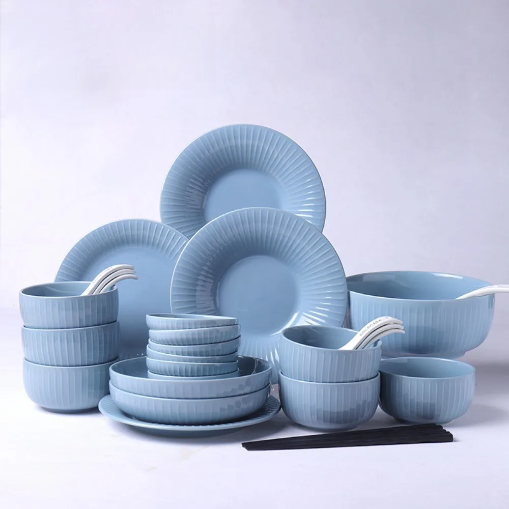 Premium Porcelain Dishes and Plates Sets-Ideal for Fine Dining & Special Occasions Ceramic Flat Plates Microwave / Oven