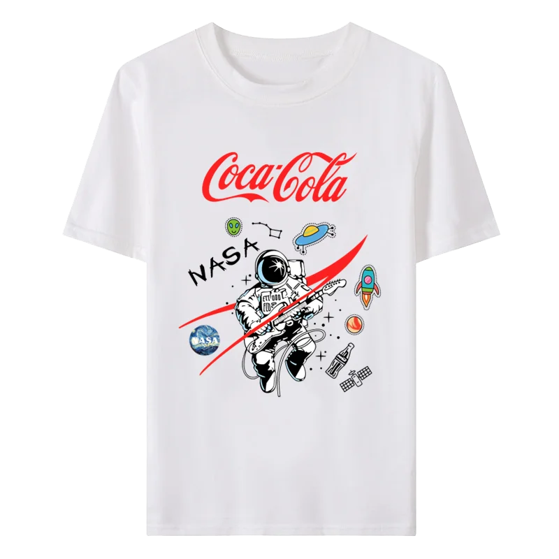 

NASA Unisex T-shirt Men's and Women's Printed Round Neck Short Sleeve Full Matching T-shirt