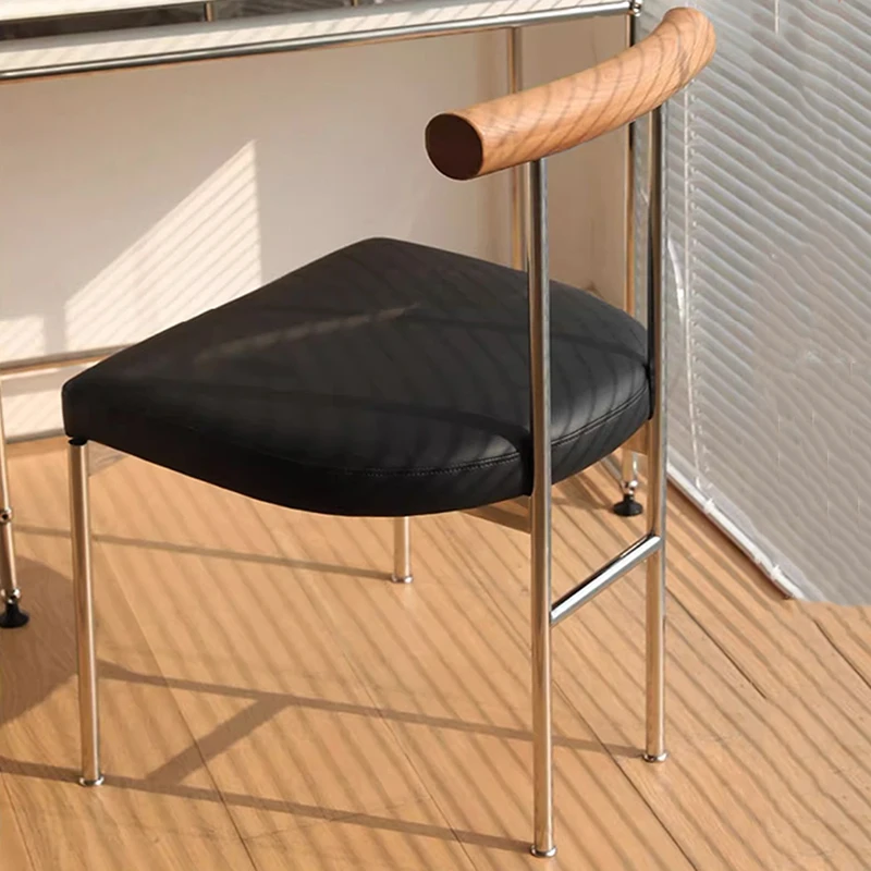 

Mid-century Dining Chair Stool Single Person Bedroom Backrest Chair Comfortable Beauty Salon Mobili Cucina Furniture