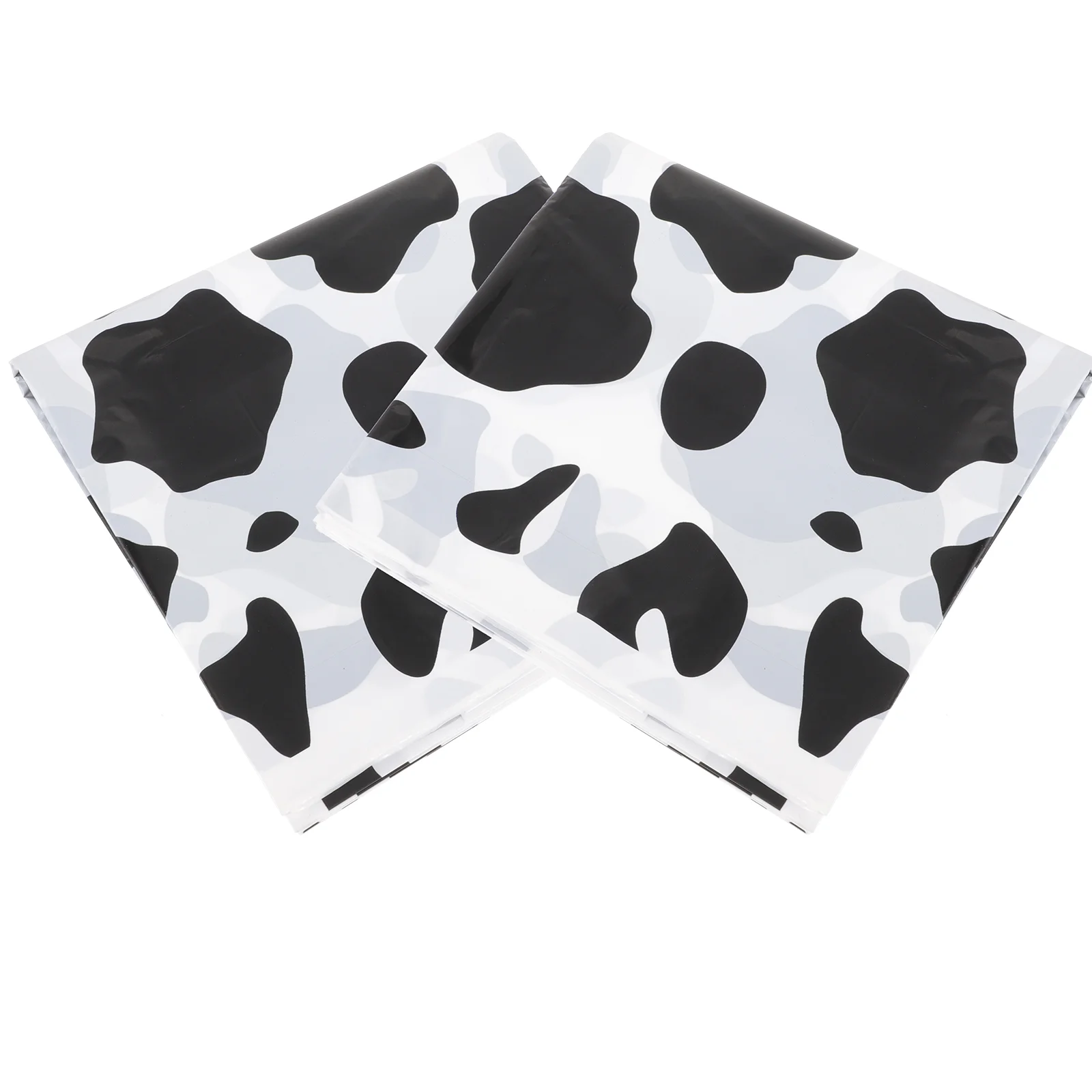 

2pcs Cow Printing Table Cloth Table Cover Cow Tablecloth Party Decorations