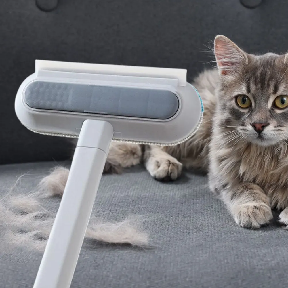Pet Hair Remover Multifunctional Pet Hair Removal Brush Long Handle Dog Clothes Brush Cat Fur Brush Pet Supplies