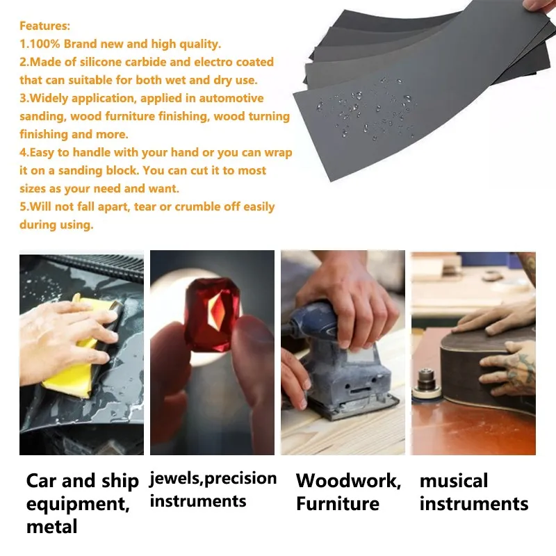 Рисунок 5 - Влажная и сухая шлифовальная бумага