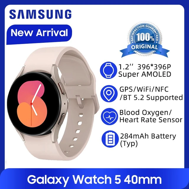 Samsung-Galaxy Watch 5 1.2インチ,40mm,r900,スマートウォッチ,血中