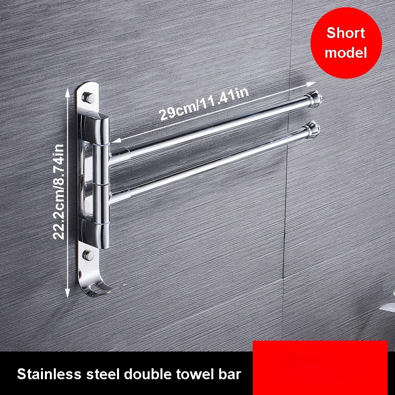 מתלה מגבות מגבת בר עם זרוע אמבטיה מגבת מדף מסתובב קיר רכוב מגבת בר מחזיק עבור אמבטיה בריכת מטבח