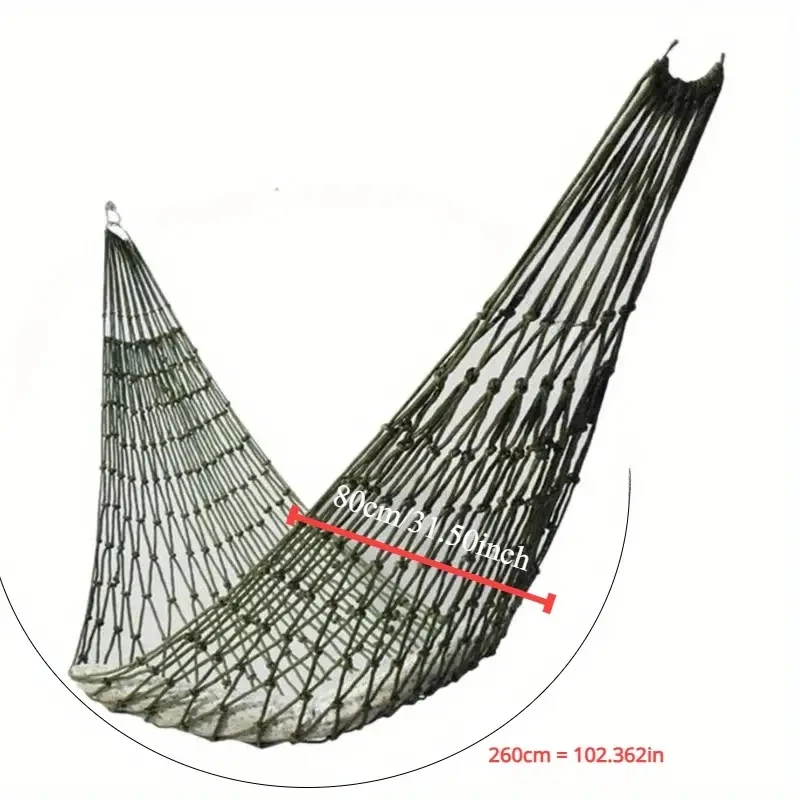 Single Nylon Net Hammock for Travel Camping Garden camping hammock