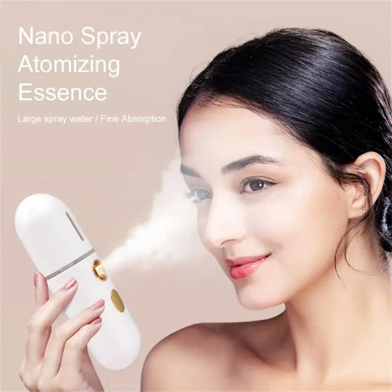Portable Usb Rechargeable Face Mist Nano Sprayer Facial Body Nebulizer