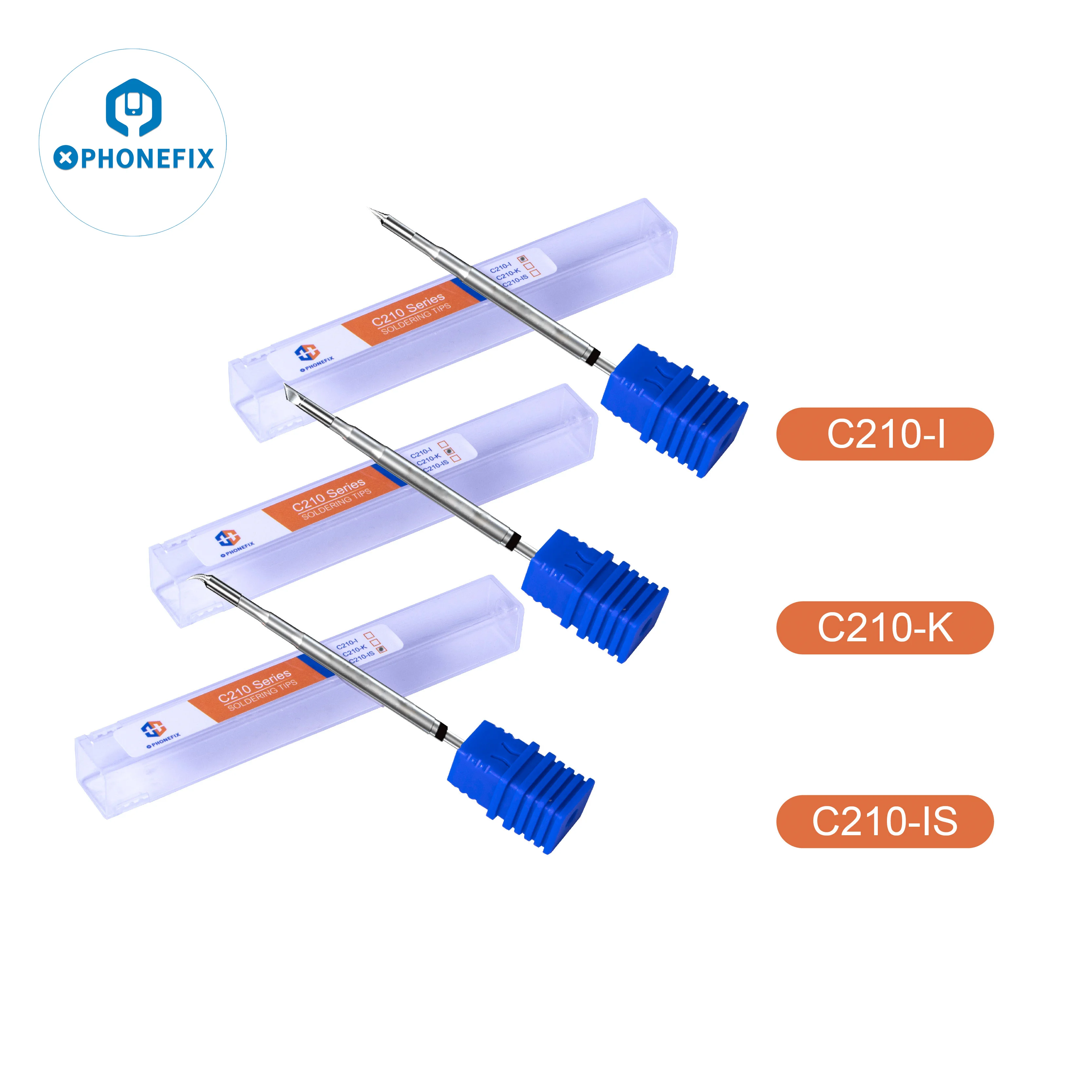 

PHONEFIX OEM JBC C210 Soldering Iron Head for JBC CD-2SD/CD-2SHE Sugon T210 T26 T26D T3602 Aifen i2C Mechanic Soldering Station