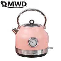 DMWD 220V Retro Electric Kettle With Thermometer 1.7L Large Capacity Water Fast Boiling Teapot  Stainless Steel Linner Kettles 1