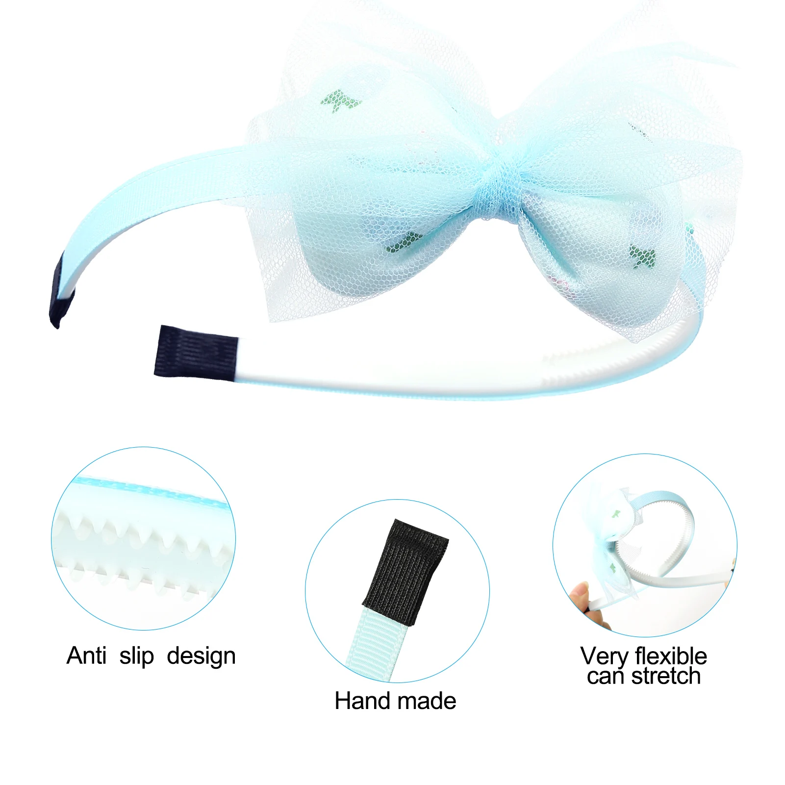 Рисунок 6 - 2022 милый бант сетка повязка карамельный