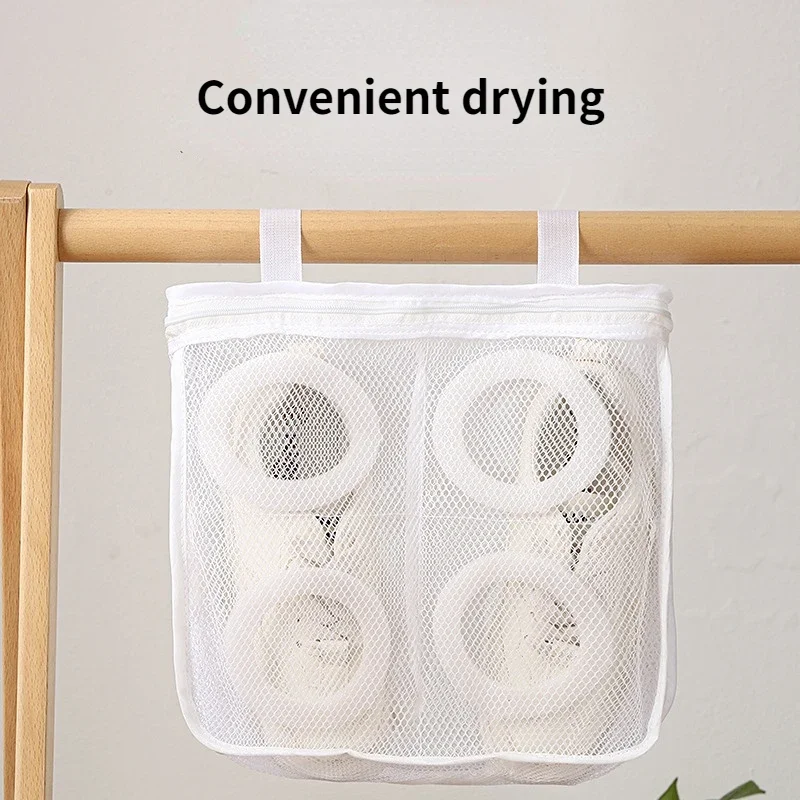 Shoe Washing Hanging Bag Household Anti-deformation Washing Bags Home Using Protects Shoes Mesh Bag Laundry Storage Organization 5