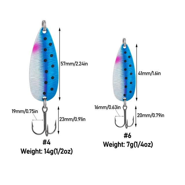 Metal Trolling Spoon 14cm 26g thin Spoon Lure Fishing Lure Hard