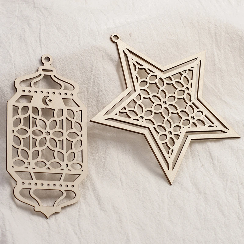 2D Flat Golden Ramadan Wall Pendant Eid Hanging Acrylic home Decor Eid Al Fitr Muslim Islamic Party Supplies Eid Al Adha Gift 3