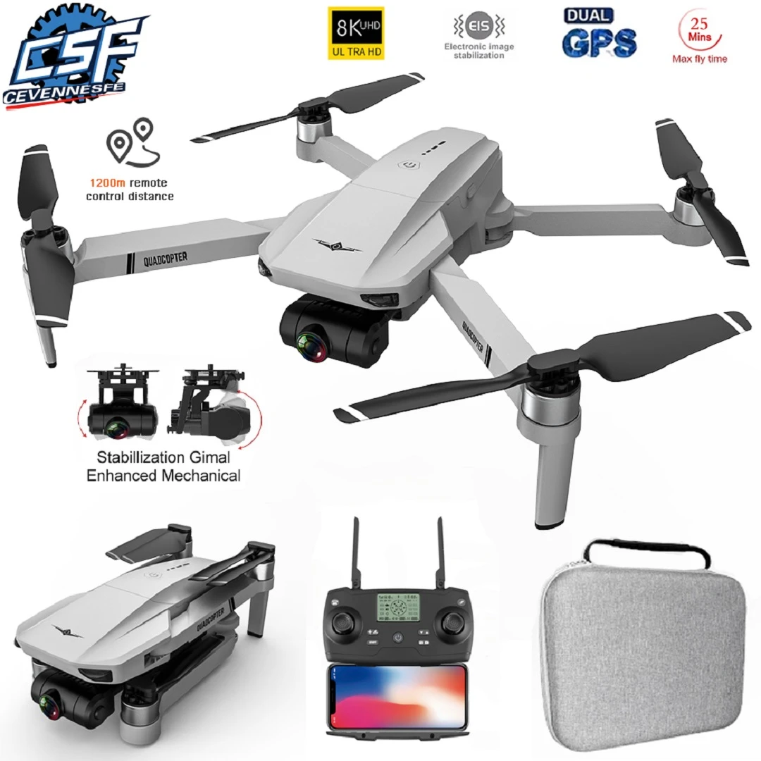 2022 New Kf102 Drone 8k Brushless Motor 