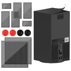 Dustproof Cooling Fan Cover with Thumbstick Caps for Xbox Series X Accessories (2 Sets)