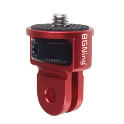 360° Rotatable Mini Tripod Adapter with 1/4 Inch Screw - Red Type C