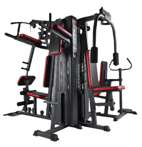 

Home use gym equipment 5 station multi-functional integrated trainer